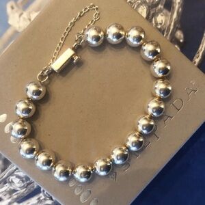Vintage Silpada Sterling Silver Bead Ball Bracelet B0471